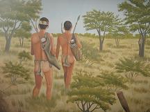 bush man painting khama memorial museum