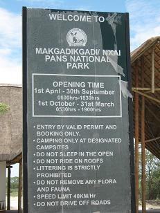 makgadikgadi and nxai national park